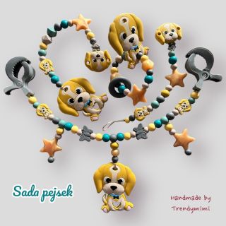 ✨ Nové barevné provedení! ✨ Naše oblíbená sada kousátek s pejskem je teď v krásném barevném provedení, které kombinuje: 🧡...